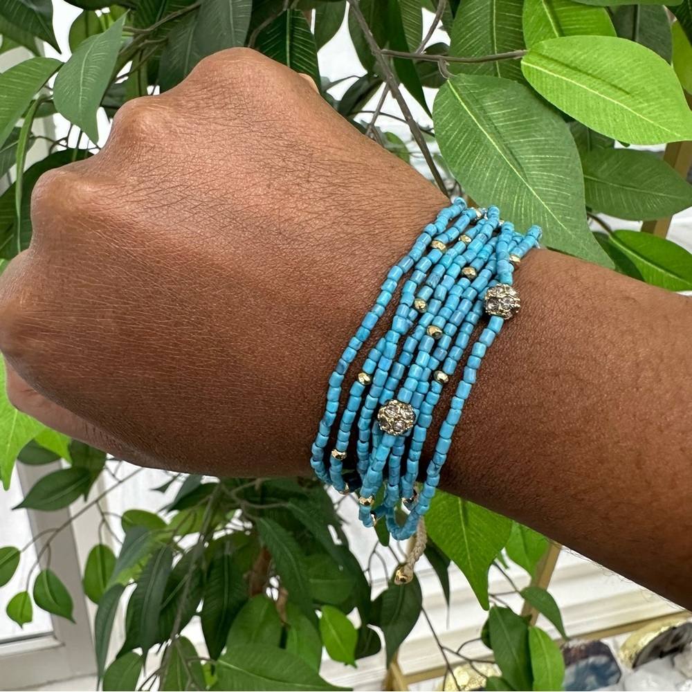 Stella & Dot Turquoise Multi Strand Bracelet